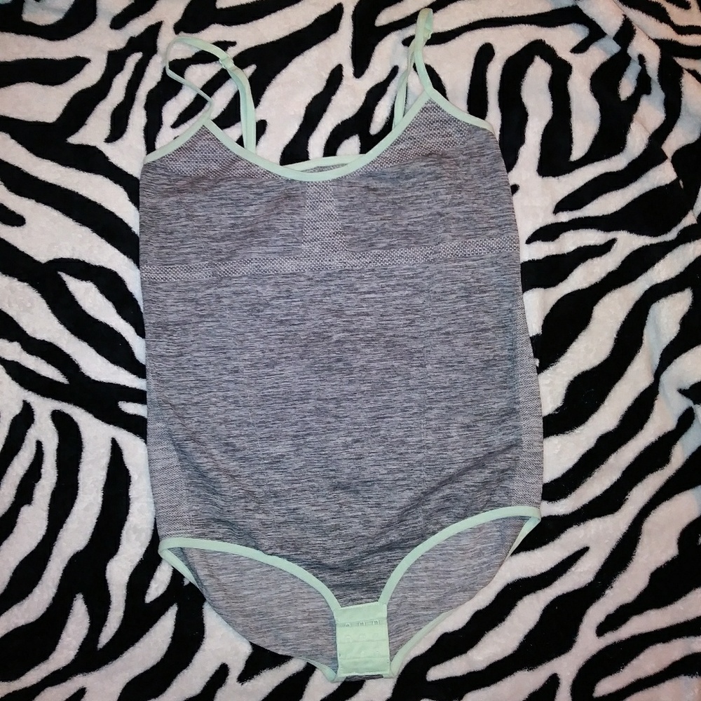 Grey & mint green Bodysuit